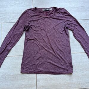 Michael Stars purple long sleeve tee